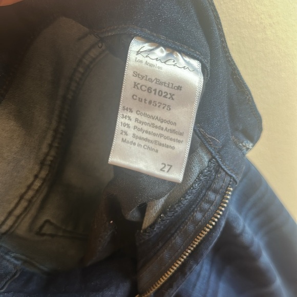 KanCan Dark Wash Flare Jeans Stretch Mid To High Rise Womens Size 27 - Picture 8 of 15